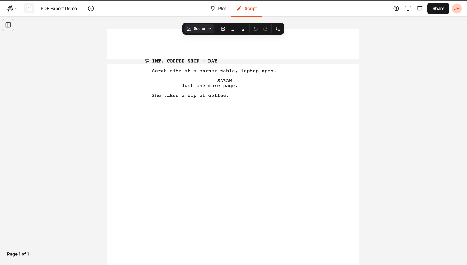 Element selector disabled